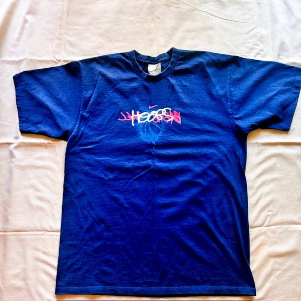 Nike Hoops Mens Tee L Navy Short Sleeves